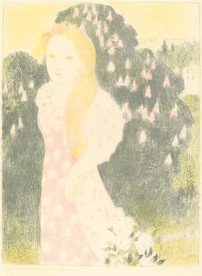 Skymningarna har en mjukhet av gammal färg av Maurice Denis