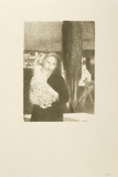 Maternite au cypres (mor och barn under ett cypressträd) av Maurice Denis