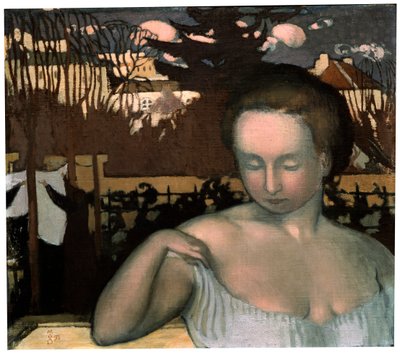 Porträtt av konstnärens fru, 1893. av Maurice Denis