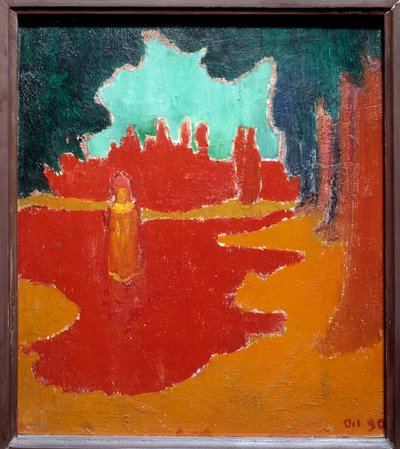 Solfläckar på terrassen. Målning av Maurice Denis (1870-1943) av Maurice Denis