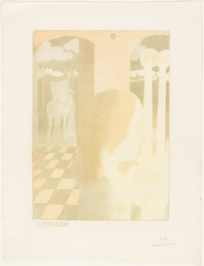 Riddaren dog inte vid korståget, tallrik fem från Love av Maurice Denis
