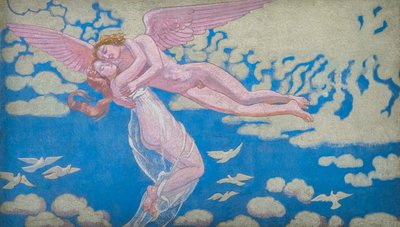 The Story of Psyche, Panel VII. Amor som bär psyket upp till himlen av Maurice Denis