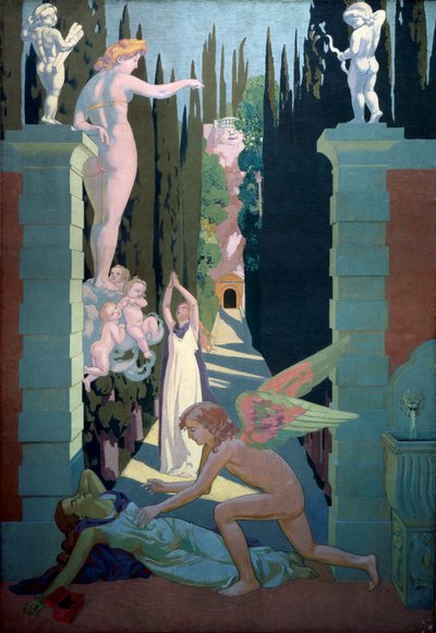 The Story of Psyche Panel fyra. Venus hämnd, 1908. av Maurice Denis