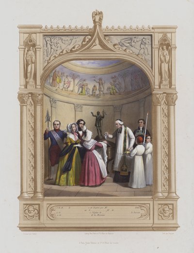 Dop (akvatint) av Maurice Leloir
