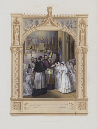 Bekräftelse (akvatint) av Maurice Leloir