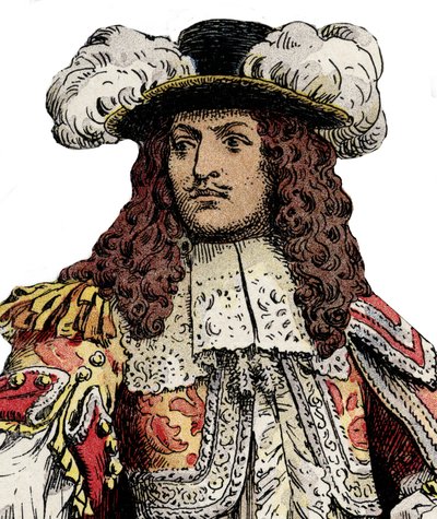 Franske kungen Ludvig XIV - Kromotypografi i "" Le Roy Soleil"" (Louis XIV) av Gustave Toutwelve, Illustration av Maurice Leloir (1853-1940) av Maurice Leloir
