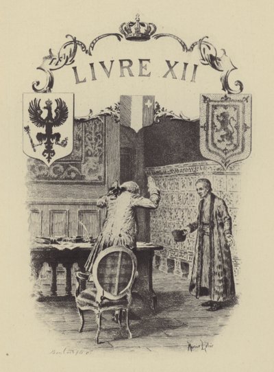 Illustration till bok XII av Jean-Jacques Rousseaus bekännelser (gravyr) av Maurice Leloir