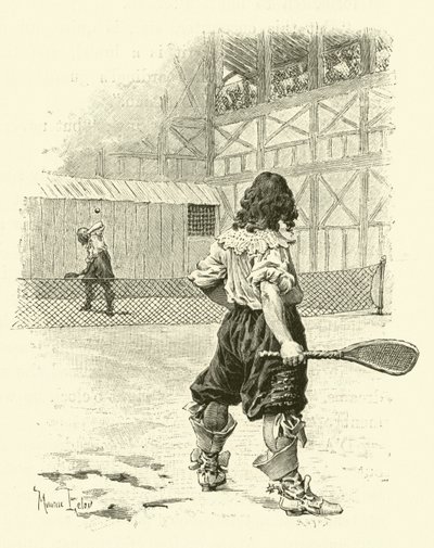 Illustration för De tre musketörerna (gravyr) av Maurice Leloir
