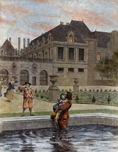Ludvig XIV, känd som Le Roi-Soleil (Kung Soleil eller Ludvig den Store av Maurice Leloir