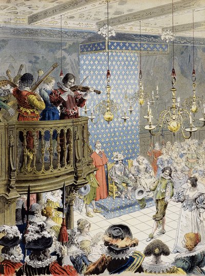 Bollen på planen (under Ludvig XIII) - i "" Richelieu"" av Maurice Leloir. av Maurice Leloir