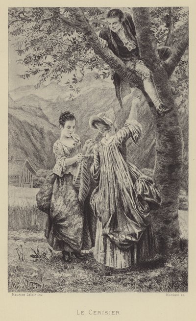 Körsbärsträdet (gravyr) av Maurice Leloir