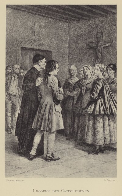 Katekumens hospice (gravyr) av Maurice Leloir