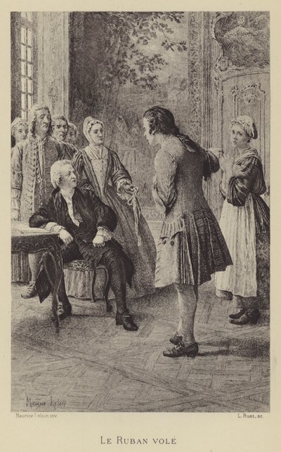 Det stulna bandet (gravyr) av Maurice Leloir