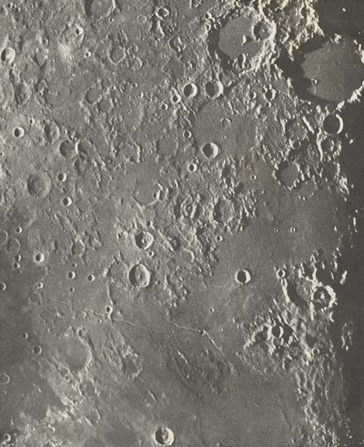 Photographie Lunaire Albategnius - Triesnecker - Manilius, 1903 av Maurice Loewy