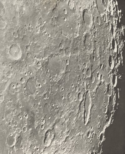 Lunar Photograph Blancanus - Tycho - Schiller, 1899 av Maurice Loewy