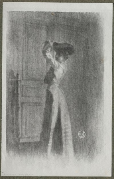 Fashionabla kvinna av Maurice Louis Henri Newmont