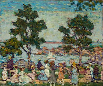 Landskap (parkscen) av Maurice Prendergast
