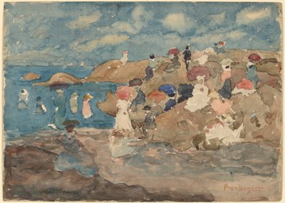 Revere Beach av Maurice Brazil Prendergast