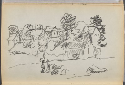 Skissbok - The Granite Shore Hotel, Rockport, sidan 168: Hus av Maurice Prendergast