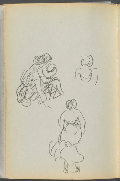 Skissbok - The Granite Shore Hotel, Rockport, sidan 172: Figurer av Maurice Prendergast