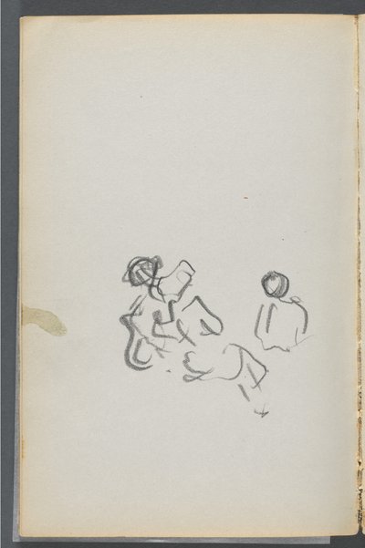 Skissbok, The Dells, nr 127, sidan 054: Figurer av Maurice Prendergast