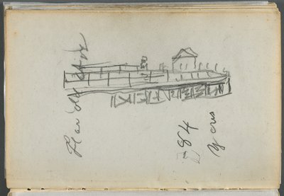 Skissbok, The Dells, nr 127, sidan 186: Docka av Maurice Prendergast