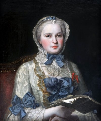 Porträtt av prinsessan Maria Josepha av Sachsen 17311767 av Maurice Quentin de La Tour