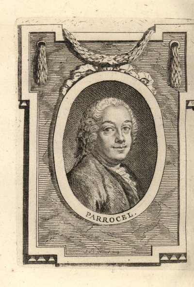 Charles Parrocel, fransk målare. av Maurice Quentin de la (after) Tour