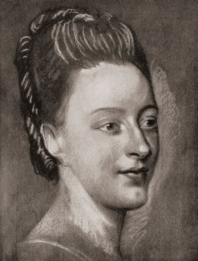 Isabelle de Charriere, från La Tour, pub.1920 av Maurice Quentin de la (after) Tour
