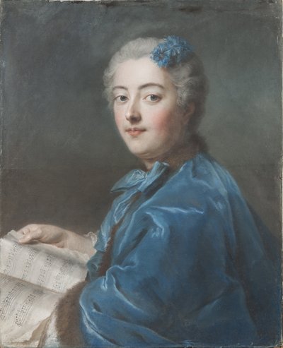 Marie Sophie de Courcillon, hertiginna av Picquigny, prinsessa av Rohan (1713-1756), av La Tour, Maurice Quentin de (1704-1788). Pastell på papper, ca. 1740. Mått: 61 x 49,7 cm. Nationalmuseum Stockholm av Maurice Quentin de La Tour