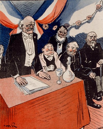 Karikatyr i Smörtallriken av Maurice Radiguet