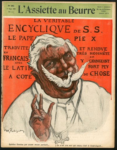 Omslag till "" The Butter Plate"", nummer 283, Satirical in Colors av Maurice Radiguet