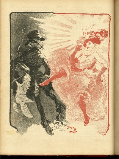 Illustration av Maurice Radiguet (1866-1941) i Le Rire av Maurice Radiguet