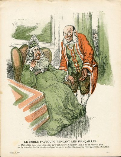 Smörtallriken, nummer 185, satirisk i färg av Maurice Radiguet