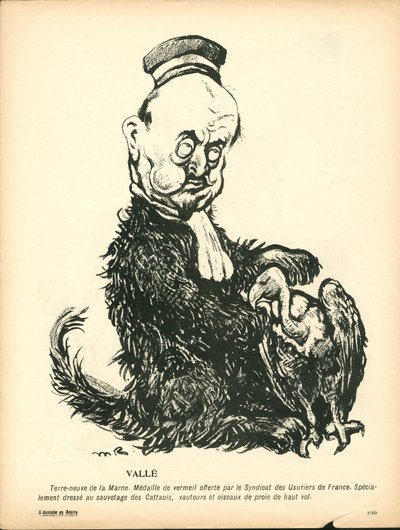 Smörtallriken, nummer 191, satirisk i färg av Maurice Radiguet