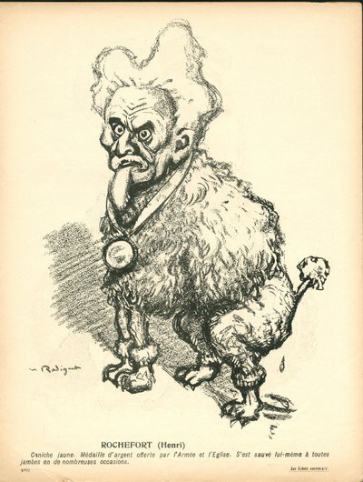 Smörtallriken, nummer 191, satirisk i färg av Maurice Radiguet