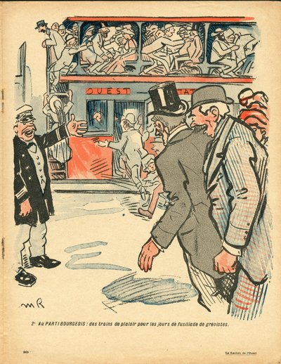 Smörtallriken, nummer 381, satirisk i färg av Maurice Radiguet