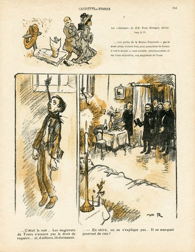 Smörtallriken, nummer 411, satirisk i färg av Maurice Radiguet