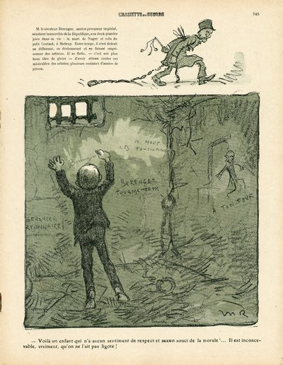 Smörtallriken, nummer 411, satirisk i färg av Maurice Radiguet