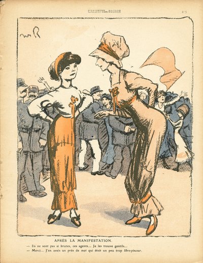Smörtallriken, nummer 494, satirisk i färg av Maurice Radiguet