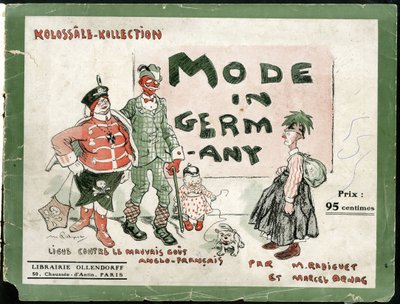 i Mode i Tyskland, ca. 1915 - 14-18 års krig, Tyskland Preussen, mode, fulhet av Maurice Radiguet