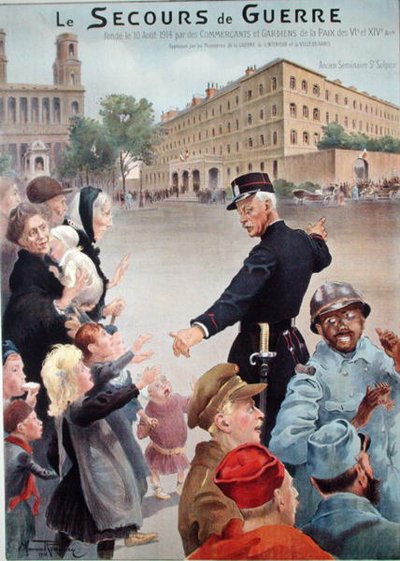 Krigshjälpens högkvarter i Old Saint-Sulpice Seminary av Maurice Romberg