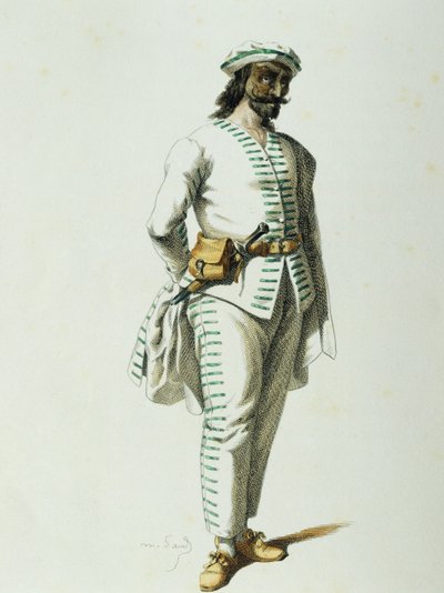 Brighella 1570, av Maurice Sand (1823-1889) av Maurice Sand