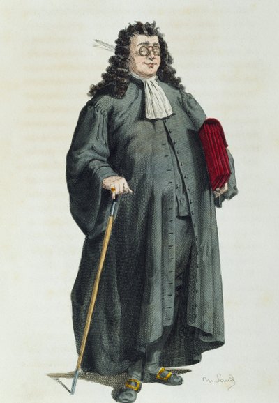 Notarie eller advokat 1725, av Maurice Sand (1823-1889) av Maurice Sand