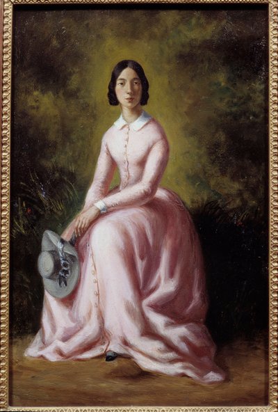Porträtt av sångerskan Pauline Viardot (1821-1910) Målning av Maurice Sand (1823-1889) 1800-talets Paris, musee de la Vie Romantique - Porträtt av sångerskan Pauline Viardot (1821-1910). Målning av Maurice Sand (1823-1889) av Maurice Sand