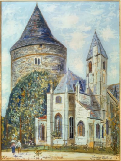 Slottet i Châteaudun av Maurice Utrillo