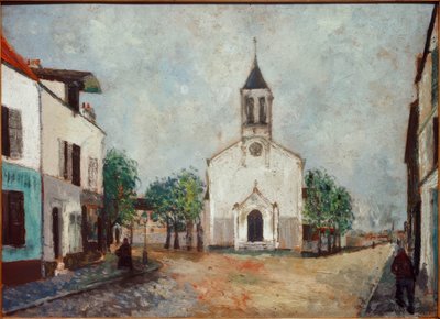 Kyrka i Villanteuse av Maurice Utrillo
