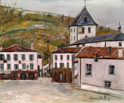 Kirchplatz von Maurice Utrillo
