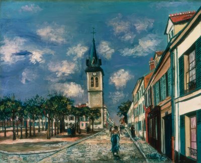 Melun, Platz St. Barthel von Maurice Utrillo