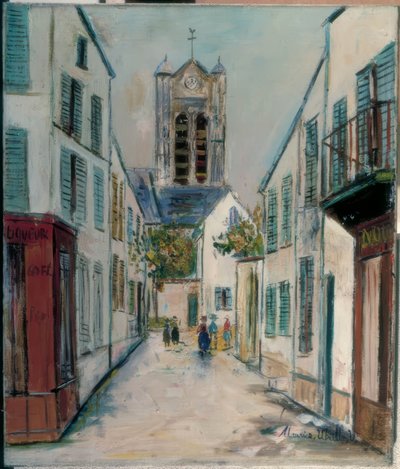Pariser Straße von Maurice Utrillo